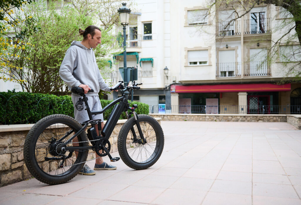Guy with Bike